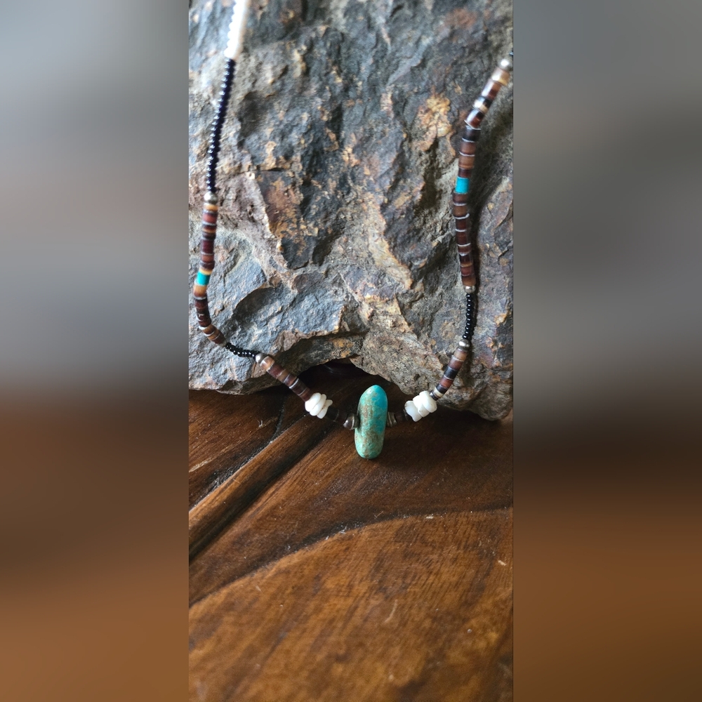 “Desert Prayer Turquoise Necklace”